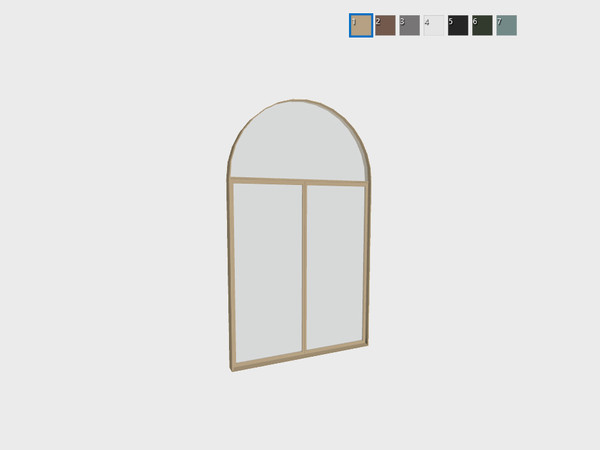 Sims 4 — Doriane - Double medium window by Syboubou — This is a 2 tiles windows for medium wall.