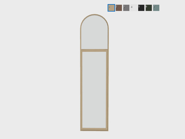 Sims 4 — Doriane - Single medium window by Syboubou — This is a 1 tile windows for medium wall.