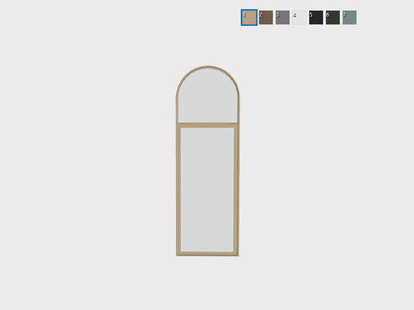 Sims 4 — Doriane - Single short window by Syboubou — This is a 1 tile windows for short wall.