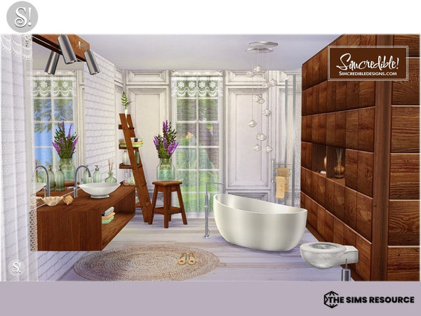Sims 4 — Silky Intentions by SIMcredible! — Bringing this time a bathroom for your sims to feel themselves a bit