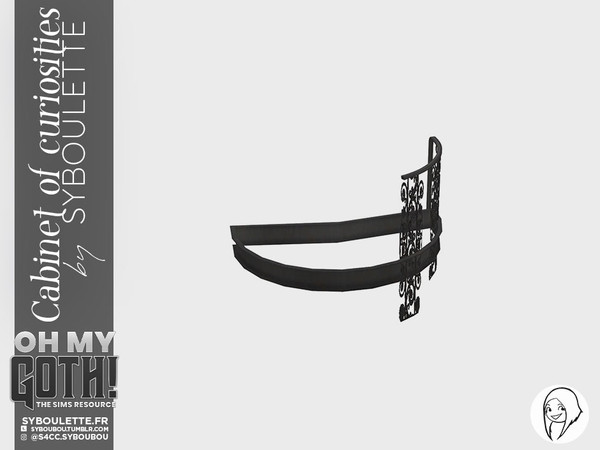 Sims 4 — Curiosities cabinet - Spiral stairs (top) by Syboubou — Those spiral stairs are fonction with Ravasheen