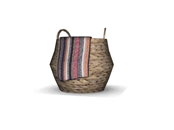 Sims 4 — DbA@TSR_SOBasket by Angela — Sam Office decorative wicker basket. 