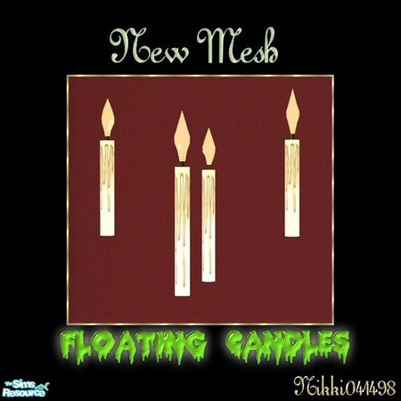 Sims 2 — Floating Candles - New Mesh White by Nikki041498 — These candles are inspired by the Harry Potter movies. You