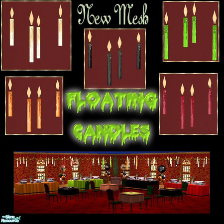 Sims 2 — Floating Candles by Nikki041498 — Inspired by Harry Potter's Hogwarts Great Hall these floating candles will add