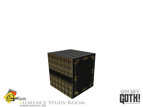 Sims 4 — Oh My Goth! - Florence Books by Onyxium — Onyxium@TSR Design Workshop Hallway Collection | Belong To The 2022