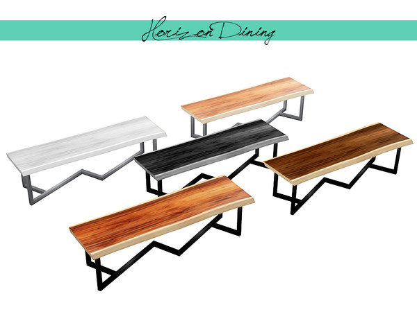 Sims 4 — Horizon Dining - Table by zarkus — Horizon Dining - Table 5 colors