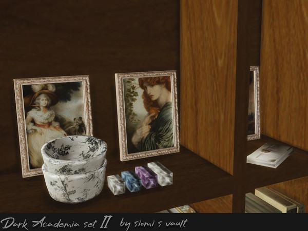 Sims 4 — Dark Academia Set II Crystals by Siomi's Vault by siomisvault — We can't never ever get enough crystals so here
