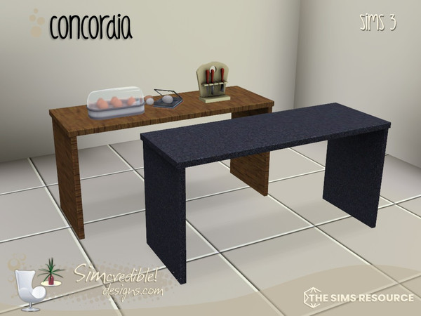 Sims 3 — Concordia Tall Table by SIMcredible! — by SIMcredibledesigns.com available at TSR