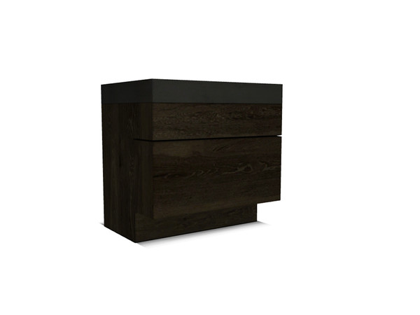 Sims 4 — Chloe Kitchen Counter by Angela — Chloe Kitchen Counter. In wood with zinc countertop. 
