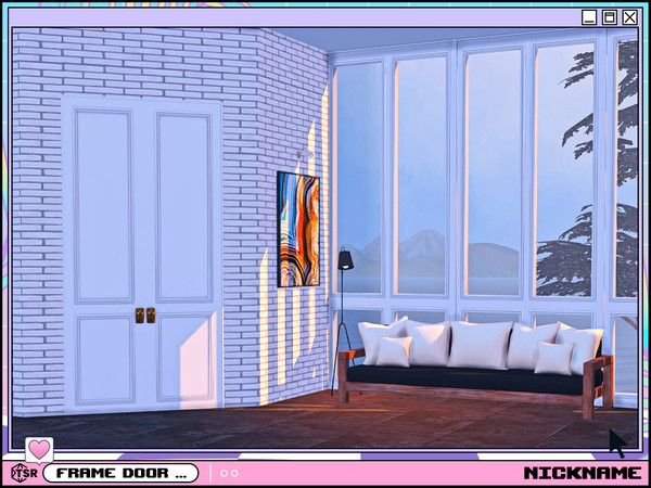 Sims 4 — frame door set by NICKNAME_sims4 — frame door set 12 package files. -frame single door S -frame single door M