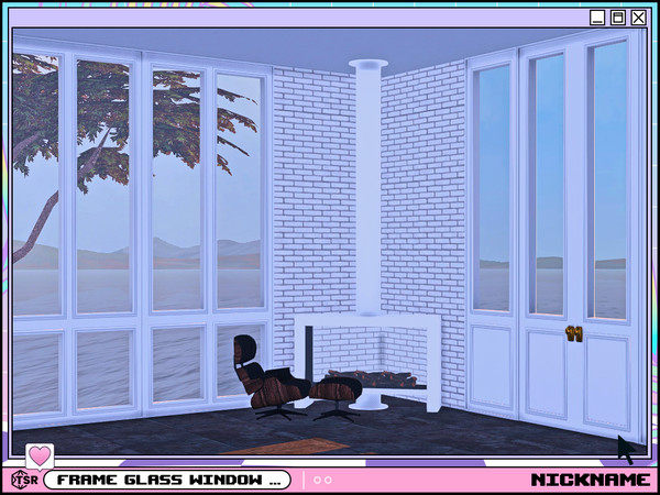 Sims 4 — frame window set by NICKNAME_sims4 — frame window set 12 package files. -frame glass window 1x1 S -frame glass