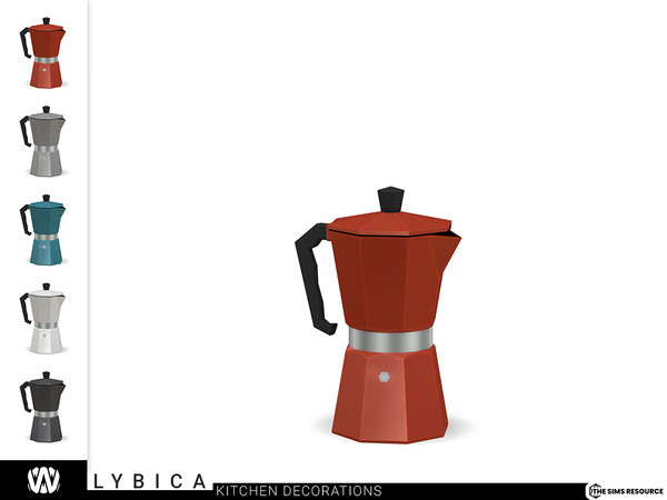Sims 4 — Lybica Coffee Pot by wondymoon — - Lybica Kitchen - Coffee Pot - Wondymoon|TSR - Creations'2022
