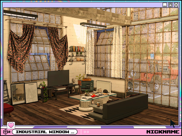 Sims 4 — industrial window 3 tile by NICKNAME_sims4 — industrial window 3 tile 16 package files. industrial window 3x3