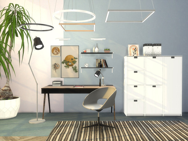 Sims 3 — Atencio Study Room by Onyxium — Onyxium@TSR Design Workshop Study Room Collection | Belong To The 2022 Year