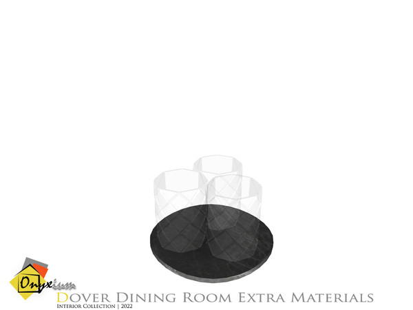Sims 4 — Dover Crystal Cut Glasses With Tray by Onyxium — Onyxium@TSR Design Workshop Dining Room Collection | Belong To