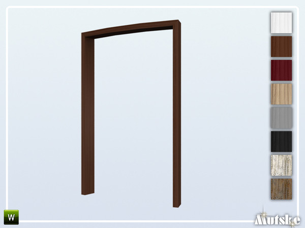 Sims 4 — Forst Arch Curved M5 by Mutske — This arch is part of the Forst Curved Bookcases and Arches set. Made by