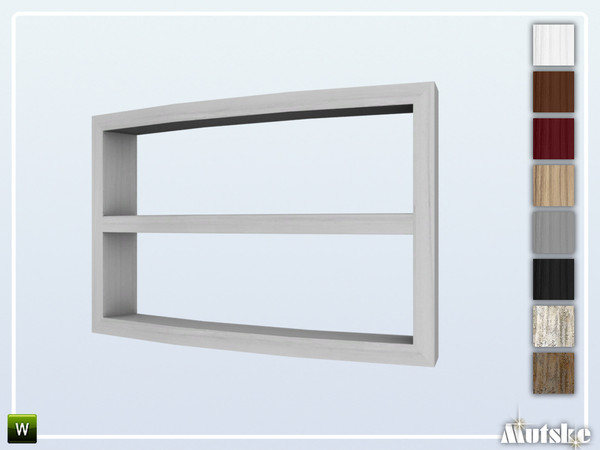 Sims 4 — Forst Roomdivider Curved Bookcase 2 M5 by Mutske — This roomdivider is part of the Forst Curved Bookcases and