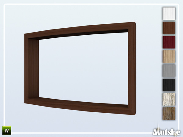 Sims 4 — Forst Roomdivider Curved M5 by Mutske — This roomdivider is part of the Forst Curved Bookcases and Arches set.