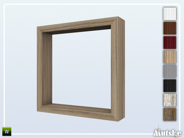 Sims 4 — Forst Roomdivider Square by Mutske — This roomdivider is part of the Forst Curved Bookcases and Arches set. Made