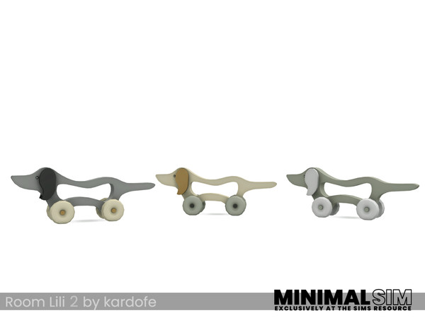 Sims 4 — MinimalSIM_kardofe_Room Lili_Dog by kardofe — Decorative toy dog, in three colour options