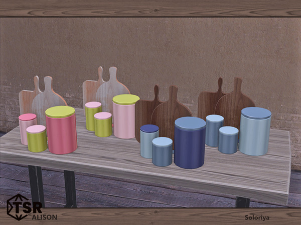 Sims 4 — Alison. Utensils, v2 by soloriya — Utensils, version two. Part of Alison set. 4 color variations. Category: