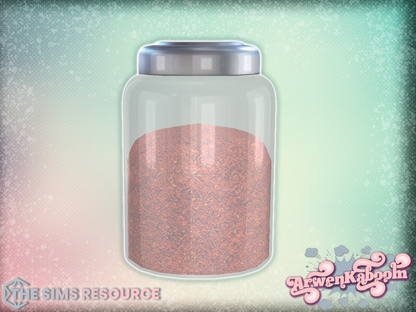 Sims 4 — Farina - Kitchen Jar Large by ArwenKaboom — Base game object in multiple recolors. Find all objects by searching
