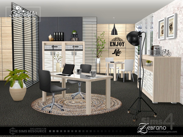 Sims 4 — Zebrano [web transfer] by SIMcredible! — We created this design in February 2012 to Sims3. Our goal on that time
