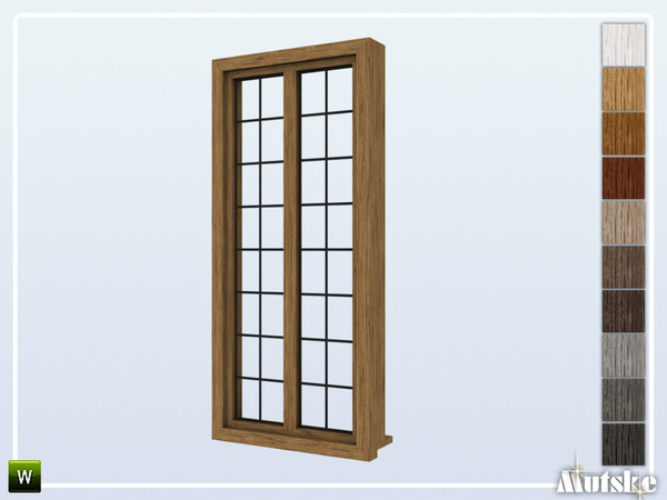 Sims 4 — Calham Window Tall 1x1 by Mutske — Part of the construtionset Calham. Made by Mutske@TSR.
