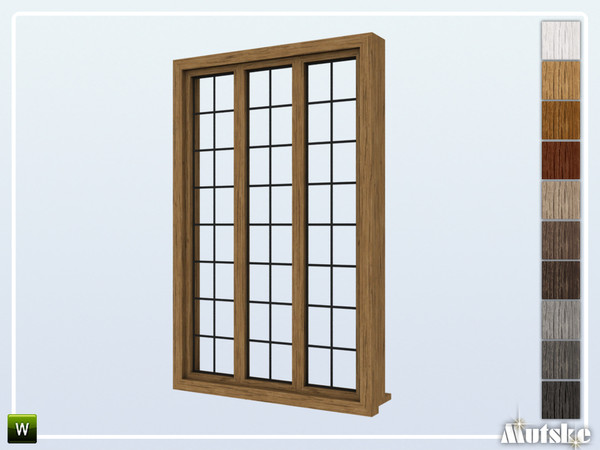 Sims 4 — Calham Window Tall 2x1 by Mutske — Part of the construtionset Calham. Made by Mutske@TSR.