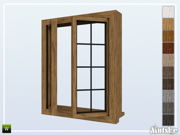 Sims 4 — Calham Window Counter Open 1x1 by Mutske — Part of the construtionset Calham. Made by Mutske@TSR.
