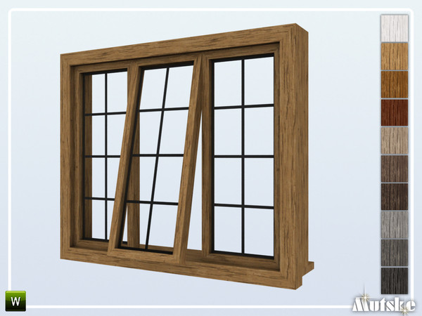 Sims 4 — Calham Window Counter Open 2x1 by Mutske — Part of the construtionset Calham. Made by Mutske@TSR.