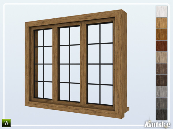 Sims 4 — Calham Window Counter 2x1 by Mutske — Part of the construtionset Calham. Made by Mutske@TSR.
