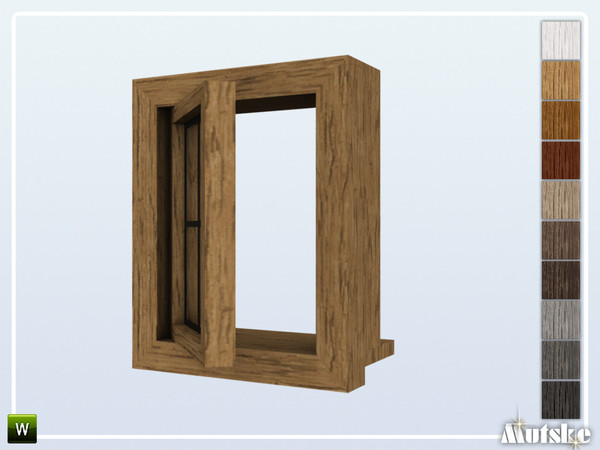 Sims 4 — Calham Window Privat Half Open 1x1 by Mutske — Part of the construtionset Calham. Made by Mutske@TSR.