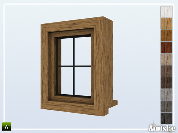 Sims 4 — Calham Window Privat Half 1x1 by Mutske — Part of the construtionset Calham. Made by Mutske@TSR.