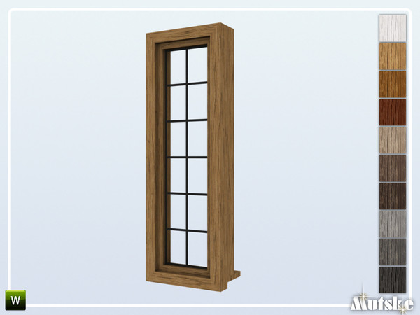 Sims 4 — Calham Window Middle Half 1x1 by Mutske — Part of the construtionset Calham. Made by Mutske@TSR.