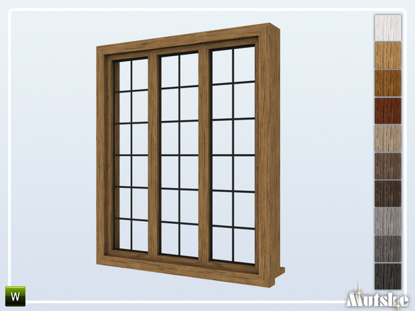 Sims 4 — Calham Window Middle 2x1 by Mutske — Part of the construtionset Calham. Made by Mutske@TSR.