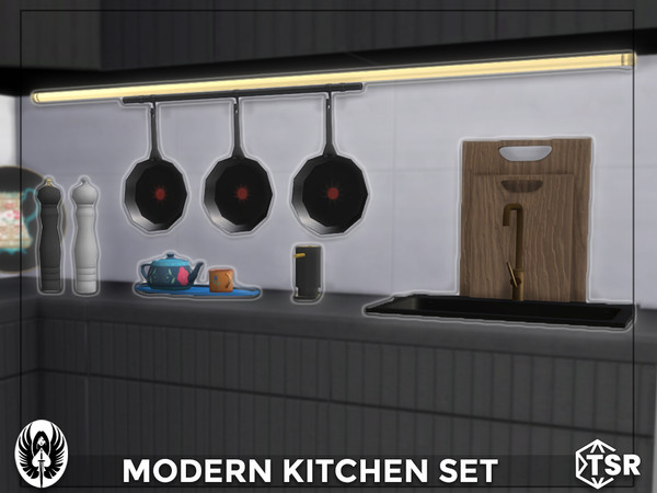 Sims 4 — Modern Kitchen Set Part - II by nemesis_im — Sets of furniture from Modern Kitchen Set Part - II - Soap
