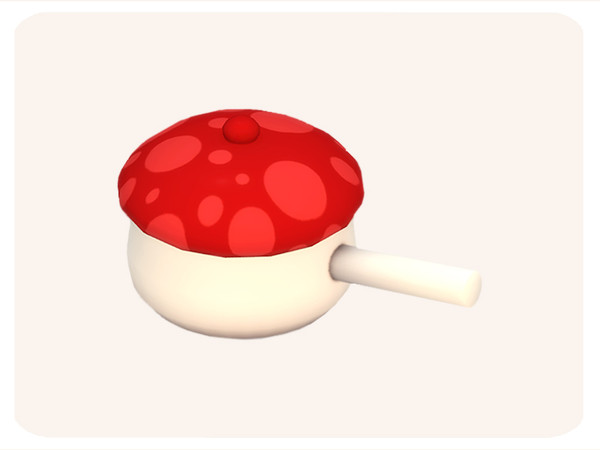 Sims 4 — Mushroom Pot by aira_cc — A mushroom-shaped pot.