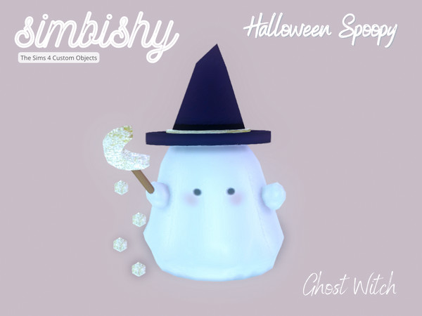 Sims 4 — Halloween Spoopy - Ghost Witch by simbishy — Happy Halloween 2022 my spoopy little boos! A cute witchy ghost