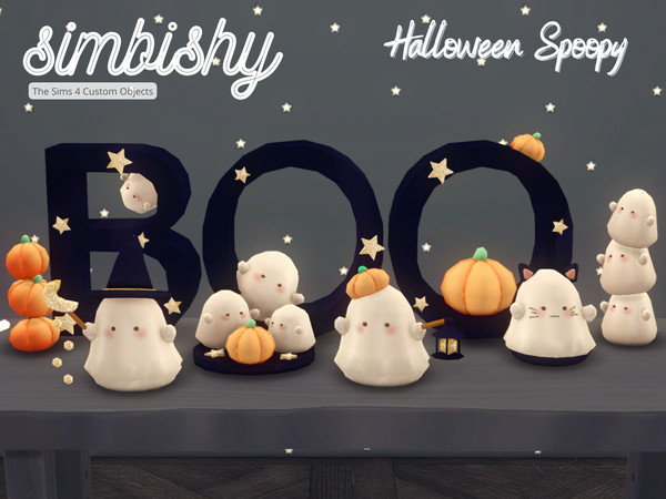 Sims 4 — Halloween Spoopy by simbishy — Happy Halloween 2022 my spoopy little boos! A collection of cute ghost and