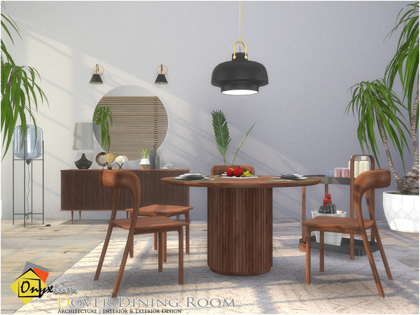 Sims 4 — Dover Dining Room by Onyxium — Onyxium@TSR Design Workshop Dining Room Collection | Belong To The 2022 Year