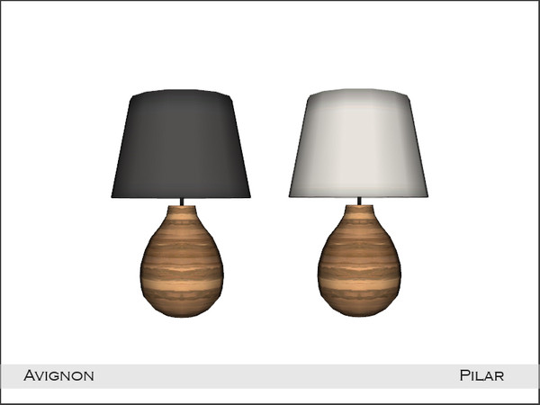 Sims 4 — Avignon TableLamp by Pilar — Avignon TableLamp