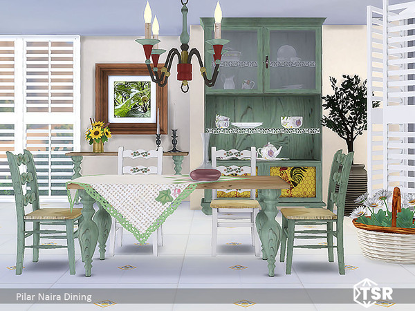Sims 4 — Naira Dining [Web Transfer] by Pilar — The Naira dining room renovated