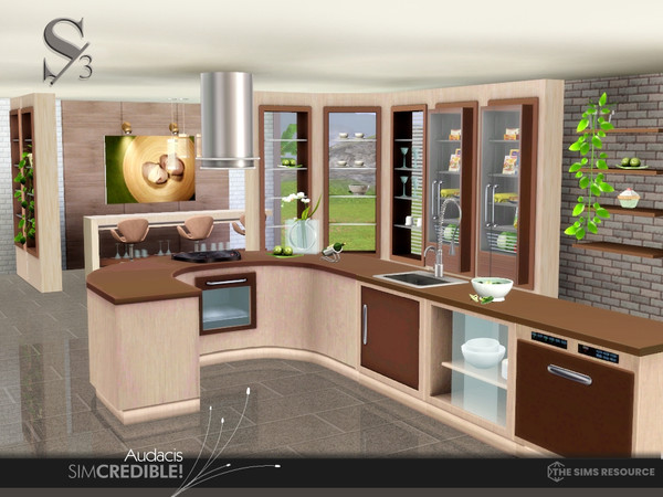 Sims 3 — Audacis Kitchen by SIMcredible! — Bringing to your sims the Audacis Kitchen. This set has several appliances