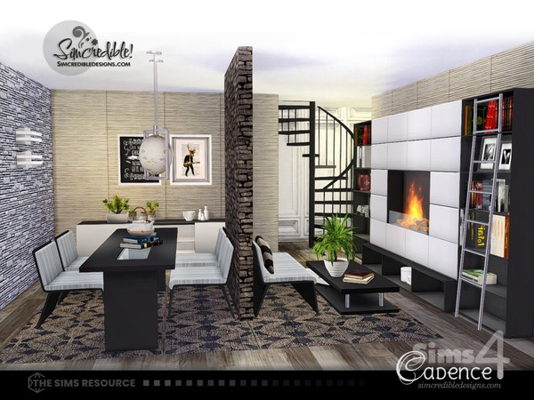 Sims 4 — Cadence [web transfer] by SIMcredible! — A new combo room waits for you and it means... lots of creative