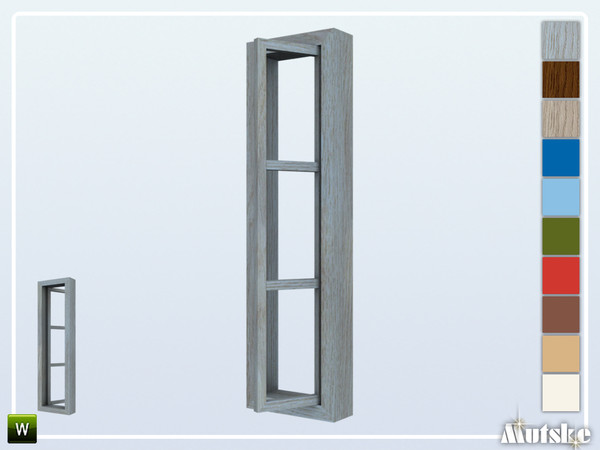 Sims 4 — Kafenes Window Middle Half Open Left 1x1 by Mutske — Part of the construtionset Kafenes. Made by Mutske@TSR.