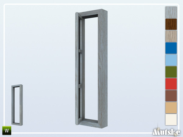 Sims 4 — Kafenes Window Middle Half Open Right 1x1 by Mutske — Part of the construtionset Kafenes. Made by Mutske@TSR.