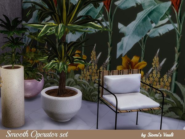 Sims 4 — Smooth Operator set  by siomisvault — Hello I bet you missed me! haha I made this set you know that song Smooth