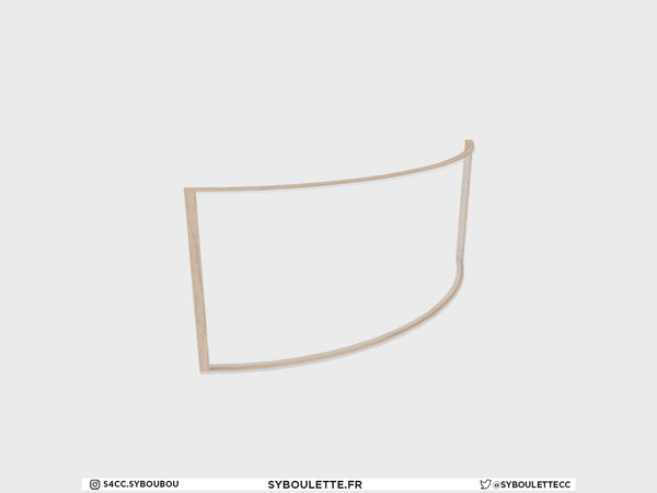 Sims 4 — Aurore - Plain tall window by Syboubou — Plain window for tall wall height. Depending of the curve, it will