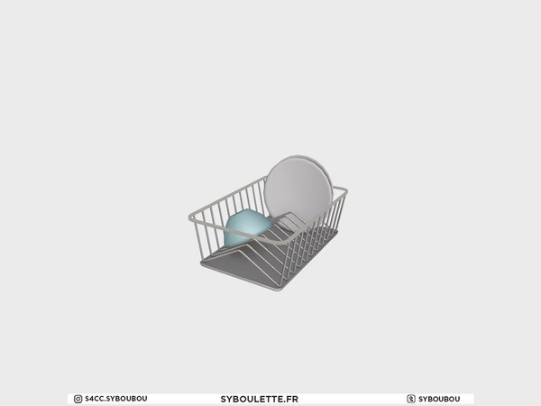 Sims 4 — Millennial - Dishes rack by Syboubou — This is a modern dish rack that will fit perfectly on the Millennial